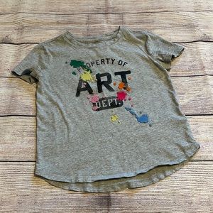 GAP Kids t-shirt ”Property Of Art”. EUC. Size Small.